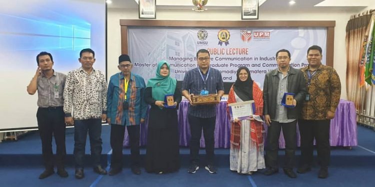 Magister Ilmu Komunikasi UMSU Gelar Public Lecture dengan Tema “Managing Effective Communication in Industry 4.0”